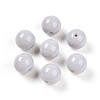 Opaque Solid Color Glass Beads GLAA-N007-10mm-A08-1