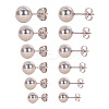 Mixed Size 2~8mm 316 Stainless Steel Ball Stud Earrings Sets EJEW-PH0001-01P-4