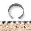 Non-Tarnish 304 Stainless Steel Cuff Rings X-STAS-T045-22A-P-2