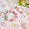 20Pcs Spray Painted Alloy Spring Gate Rings FIND-SC0013-18-4