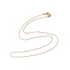 Ion Plating(IP) 304 Stainless Steel Serpentine Chain Necklace for Men Women NJEW-G076-01C-G-2