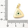 Brass Micro Pave Cubic Zirconia Pendents KK-M303-02G-11-3