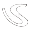 304 Stainless Steel Cable Chains for Necklace Making X-STAS-P045-03P-3