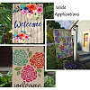 4Pcs 4 Style Linen Vertical Double Sided Garden Flag AJEW-CF0001-14-5