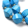 Dyed Natural Howlite Beads Strands G-G023-B01-01A-4