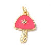 Autumn Theme Rack Plating Brass Cubic Zirconia Pendants KK-Z056-32G-03-1