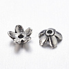 Tibetan Style  Zinc Alloy Bead Caps LS-TIBEB-6.5x3-AS-FF-2