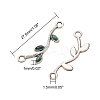 Tibetan Style Alloy Enamel Links connectors ENAM-CA0001-01AS-2