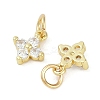 Rack Plating Brass Micro Pave Cubic Zirconia Pendants KK-H509-13G-2