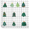   50Pcs 10 Styles Christmas Theme Opaque Resin Cabochons RESI-PH0002-08-3