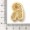 Brass Cubic Zirconia Pendants KK-M295-13G-R-3