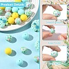 25Pcs 5 Styles Food Grade Eco-Friendly Silicone Focal Beads SIL-YW0001-96-5