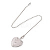 Heart Natural Rose Quartz Ceiling Fan Pull Chain Extenders FIND-JF00118-02-1