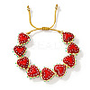 Bohemian Handmade Porcelain Enamel Beaded Braided Bead Bracelets for Women HT1623-1-1