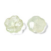 Transparent Spray Painted Imitation Jade Glass Beads GLAA-Q089-003-E002-4
