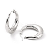 Non-Tarnish 304 Stainless Steel Chunky Hoop Earrings for Women LS-EJEW-F280-06D-P-1