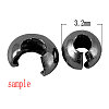 Brass Crimp Beads Covers KK-G015-S-NF-3