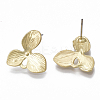 Smooth Surface Alloy Stud Earring Findings PALLOY-T064-06MG-2