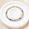 Brass Enamel Link & Charm Bracelets BJEW-Z094-02G-03A-1