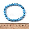 Synthetic Turquoise Jasper Bead Stretch Bracelets X-BJEW-K212-B-022-5