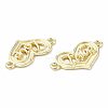 Rack Plating Alloy Connector Charms PALLOY-M203-15LG-3