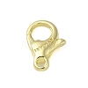 Brass Lobster Claw Clasps KK-B089-24B-G-1