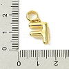 Rack Plating Brass with ABS Plastic Pearl European Dangle Charms KK-G501-02F-G-3