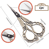 1Pc Stainless Steel Scissors AJEW-SC0002-99B-01-2
