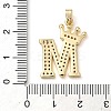 Rack Plating Brass Micro Pave Cubic Zirconia Pendants KK-D535-01M-RS-3