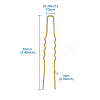 Hair Accessories Iron Hair Forks Findings OHAR-TAC0002-01G-8