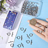 40Pcs 304 Stainless Steel Ring Toggle Clasps STAS-SC0007-42C-3