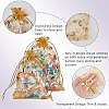 80Pcs 2 Styles Heart Printed Organza Bags OP-BBC0001-04B-6