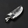 Natural Quartz Crystal Pendants G-P474-04S-07-4