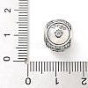 Brass Clear Cubic Zirconia European Beads LS-FIND-M049-01AS-11-3