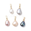 Natural Cultured Freshwater Pearl Potato Charms PALLOY-JF04844-1