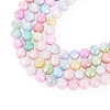 2 Strands Anti-Tarnish Electroplate Glass Beads Strands GLAA-TA0003-56-3