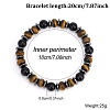 Adjustable Natural Mixed Gemstone Woven Bracelets PW-WG2ABB7-04-1