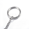 Tarnish Resistant 304 Stainless Steel Split Key Rings LS-STAS-G085-01-2