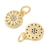 Brass Micro Pave Cubic Zirconia Pendants KK-U056-11G-2