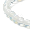 Opalite Beaded Stretch Bracelets BJEW-D446-B-07-6