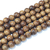 Natural Sandalwood Beads Strands WOOD-F008-02-D-2