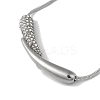 304 Stainless Steel Snake Chain Necklaces NJEW-I126-01P-1
