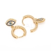 Brass Micro Pave Cubic Zirconia Huggie Hoop Earrings EJEW-G276-04G-3