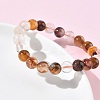 Natural Yellow Hematoid Quartz Round Beads Stretch Bracelets for Women BJEW-Z158-03F-03-3