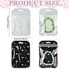 50Pcs Glitter Heart Holographic Plastic Yin-yang Zip Top Gift Bags OPP-YW0001-09A-3