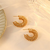 304 Stainless Steel Wire Spiral Stud Earrings GO7006-1-2