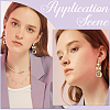 5 Pairs Star Shape Brass Micro Pave Clear Cubic Zirconia Stud Earring Findings ZIRC-BBC0002-55-5