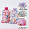 72Pcs 12 Colors Gold Stamping Moon & Star Organza Drawstring Gift Storage Bags OP-BBC0001-02B-6