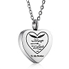 Stainless Steel Heart Urn Ashes Pendant Necklace NJEW-SZ0001-60J-1