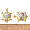 304 Stainless Steel Enamel Big Pendants STAS-L299-24G-03-3